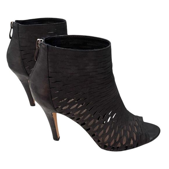 Vince Camuto Cutout Open Toe Bootie Black Size 8/38 - Picture 11 of 11